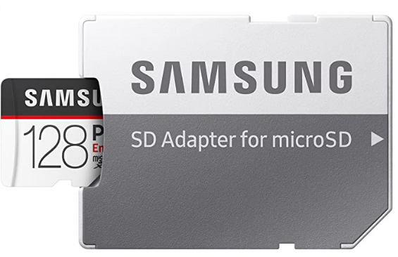 Samsung PRO Endurance 128GB 100MB/s (U1) MicroSDXC Memory Card with Adapter (MB-...